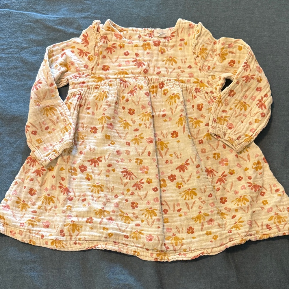 Angel Dear Floral Kids Top - Pink and Yellow